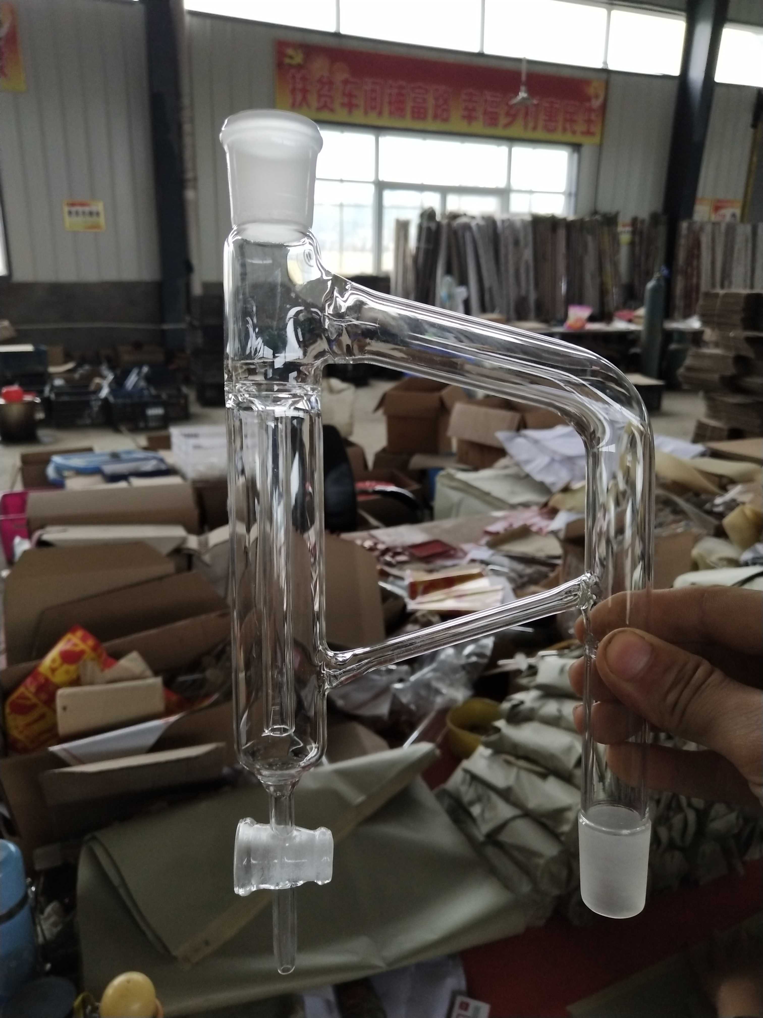 油水分离器24*2双层分水器具玻璃活塞节门 玻璃分水器