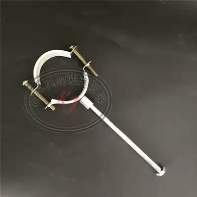 Large glass pipe clamp pipe clamp 304 stainless steel ring clamp bracket fittings with nut iron rod