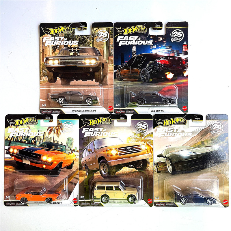 Hotwheels Fast and Furious Collectible Car Model Hnw46 Nissan Toyota Gbw75 Toyota Hnr88
