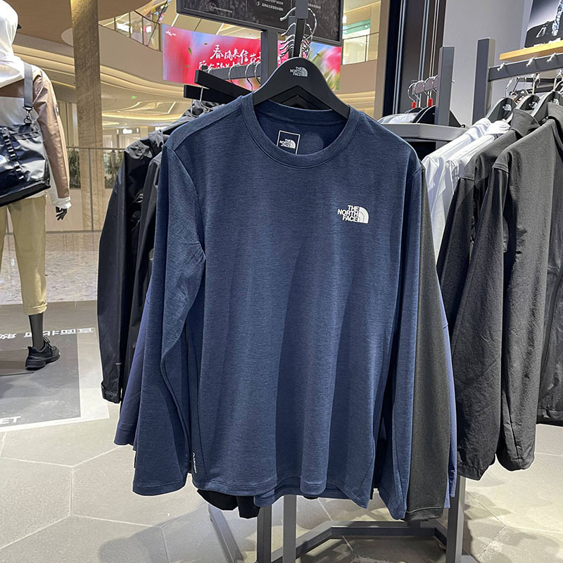 2026 Spring and Summer Thenorthface Men's Quick-Drying Long-Sleeved T-Shirt Sports Outdoor Moisture-Absorbent and Breathable 8Dg5