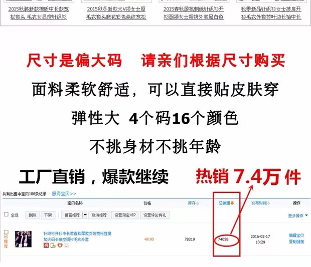 Áo len dệt kim dài mùa xuân và mùa thu dày Phụ nữ lỏng lẻo XL dài tay áo điều hòa không khí Áo len