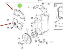 Suitable for Volvo S40C30S80s80LS60V60 timing cover engine timing cover 5-cylinder
