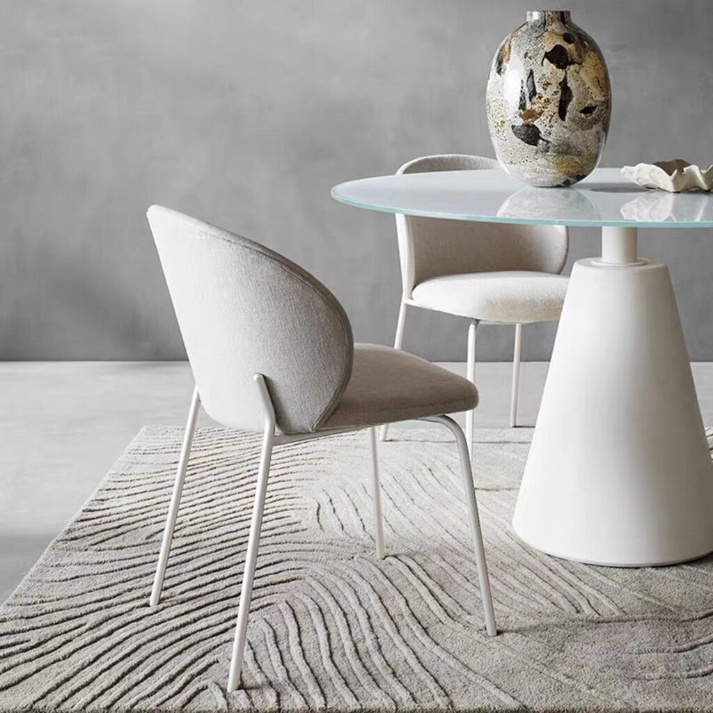 Nordic dining chair home modern minimalist back chair designer light luxury restaurant leisure chair