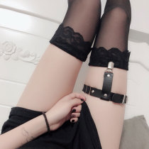  Hard sister leg ring jewelry Sexy garter clip Punk Japanese sock clip Thigh ring chain Girl rivet performance strap