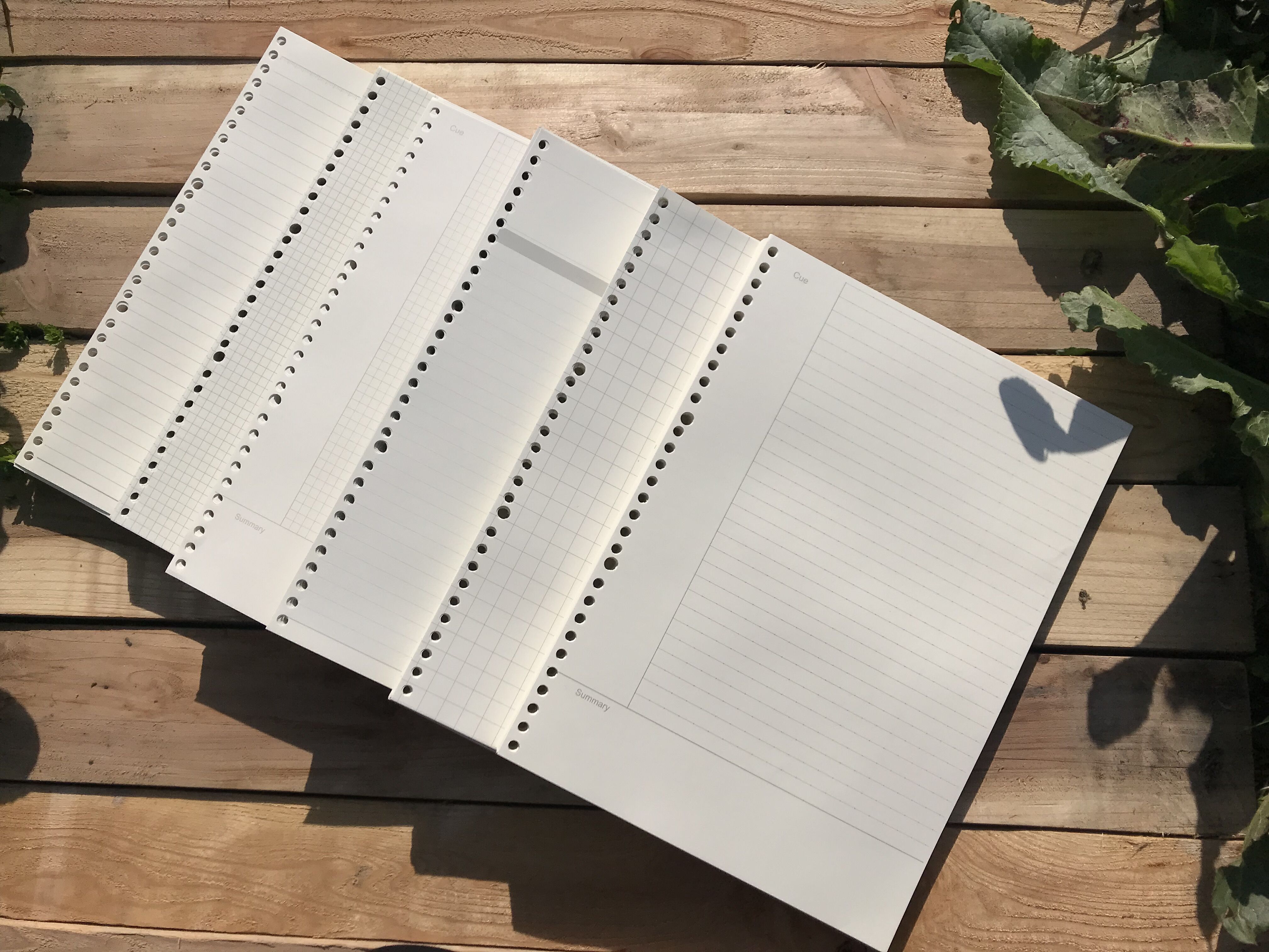 a4 loose-leaf clip 30 holes removable loose-leaf bentecore Cornell grid blank crosswire English McKinsey