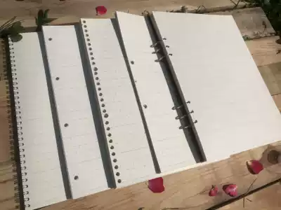 A4 hard pen English calligraphy exercise book round character flower character calligraphy exercise paper sheet notebook replacement 30 holes