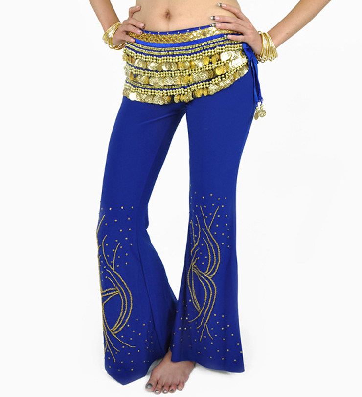 Belly Leather Dance Pants New Belly Dancing Clothing Hot Drill Horn Pants Belly Leather Dance Suit Pants Without Chain-Taobao