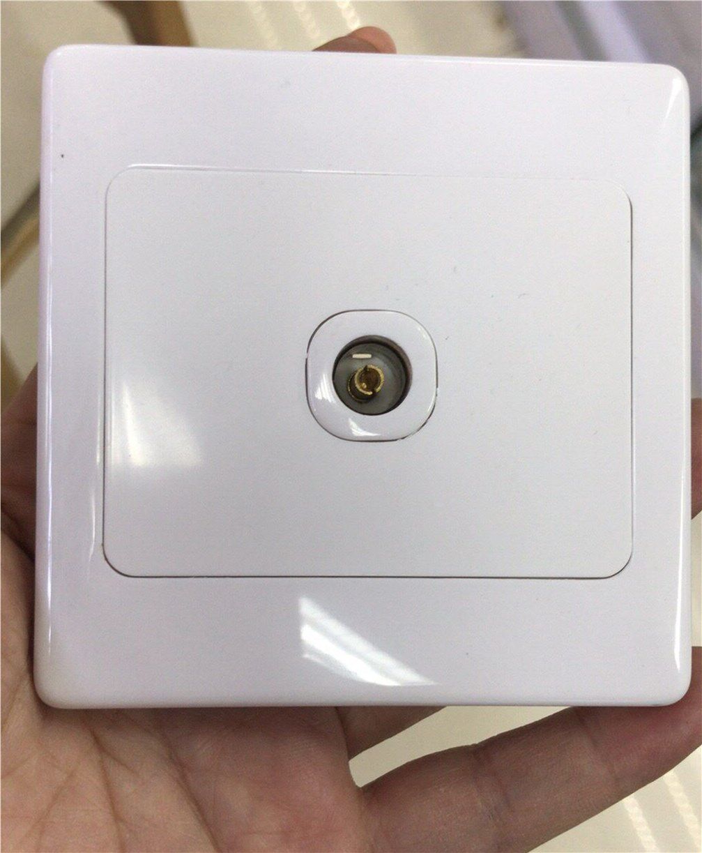 Premium TV TV socket Panel 86 Type white Cable CCTV TV jack Interface with module TV