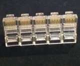 RJ45 6 типов хрустальной головки 1000/сумка Cat6 Crystal Header Super Sheen Six типы гигабитной кристаллической головки 6 типов хрустальной головки