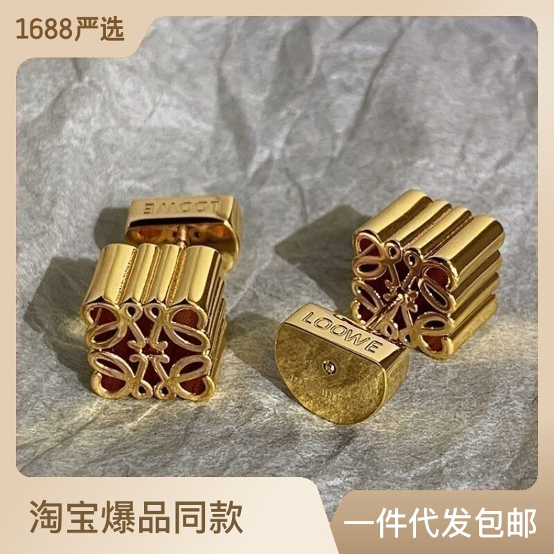 french square silver needle earrings – elegant minimalist jewelry for women