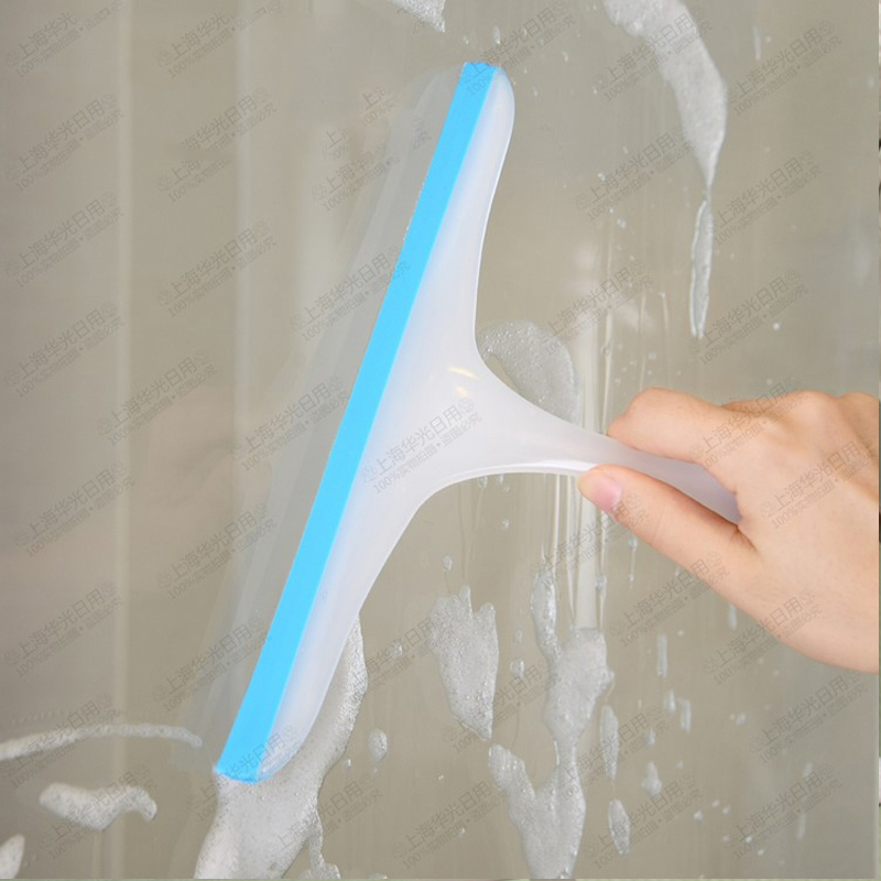 Japanese household soft glue window glass wiper scale wall tile wiper cleaner window wiper window scraper short handle