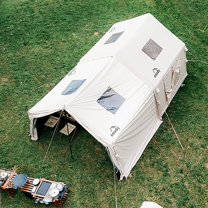 Cooldi Coody8 ㎡ Inflatable Tent for Autumn and Winter Outdoor Camping Overnight, Wind-Resistant, Rainproof, Warm Beach Tent Cabin