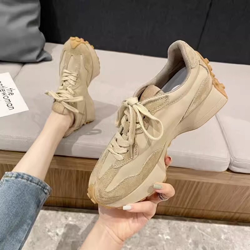 Agan Slim-Waist Shoes for Women, Breathable for All Seasons, 2026 Dexun Height-Increasing Thick-Soled Versatile Casual Sports Dad Shoes for Women