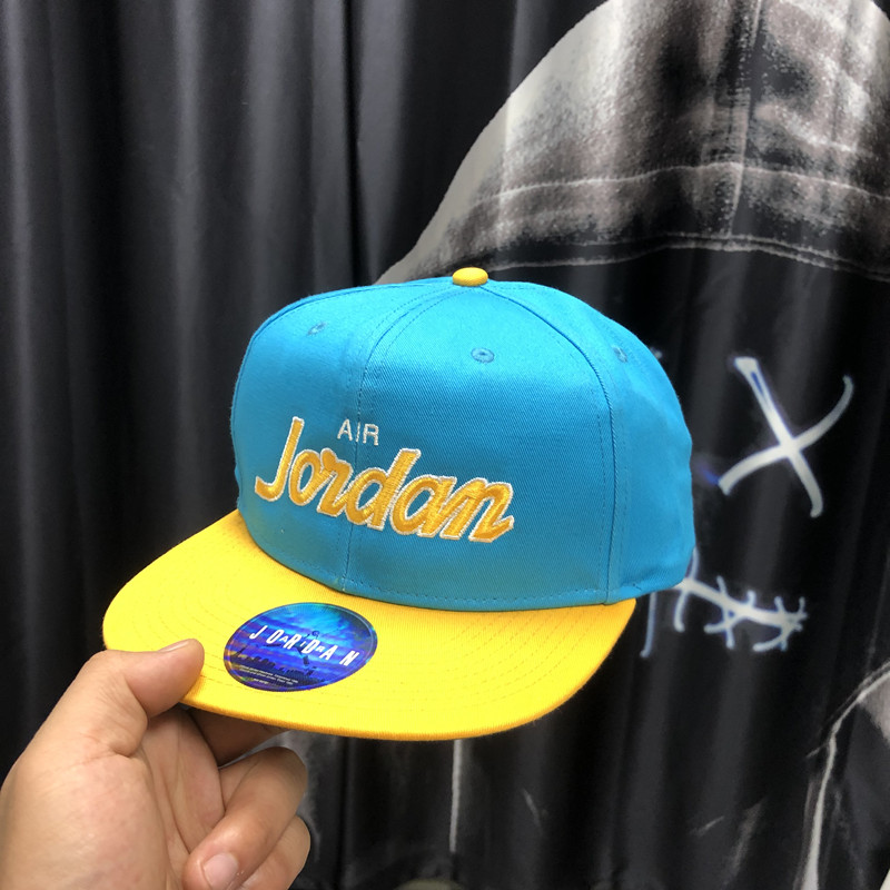 Av8448-433 & Blue Yellownew pattern AIR   JORDAN men and women currency summer ventilation Adjustable Duck tongue Baseball cap AV8448-BV5311