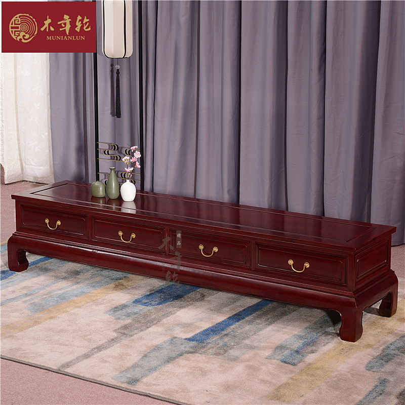 Red wood furniture full solid wood African sour branches Chinese style minimalist style TV cabinet corner cabinet corner cabinet corner storage cabinet