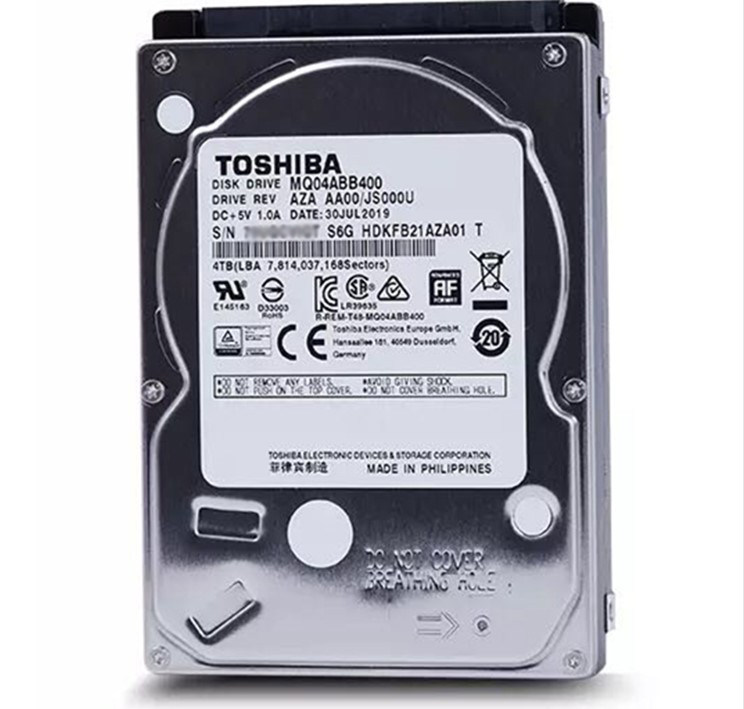 MQ04ABB400 notebook mechanical hard drive 4T 2.5-inch 4TB