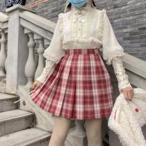 jk dress original genuine uniform suit summer skirt female student pleated skirt Japanese girl plaid skirt