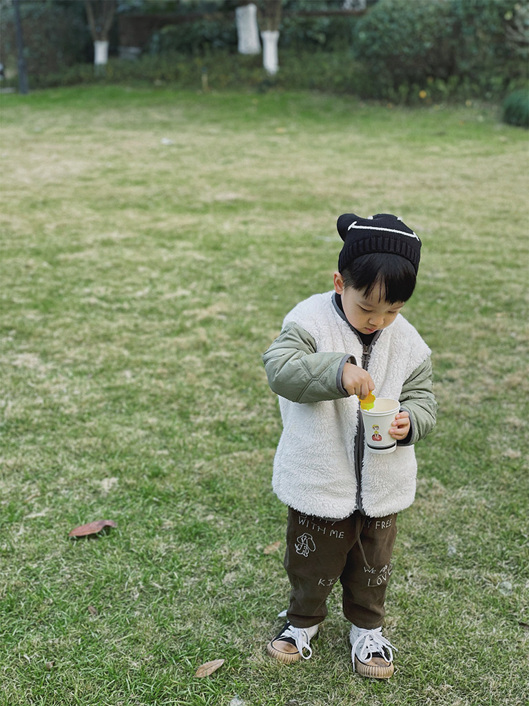 (20% off) MINIV KIDS~baby wool cardigan coat winter children's small cotton wool coat