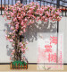 Artificial Crabapple Tree Floor-Standing Floral Arrangement Indoor Decoration Green Plant Peach Blossom Cherry Blossom Imitation Plum Blossom Wishing Tree Potted Plant
