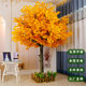Simulated Tree Shape Ginkgo Tree Decoration Indoor and Outdoor Window Floor-Standing Red Maple Tree Scenic Spot Shopping Mall Exhibition Hall Exhibition Artificial Tree