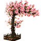 Artificial Crabapple Tree Floor-Standing Floral Arrangement Indoor Decoration Green Plant Peach Blossom Cherry Blossom Imitation Plum Blossom Wishing Tree Potted Plant