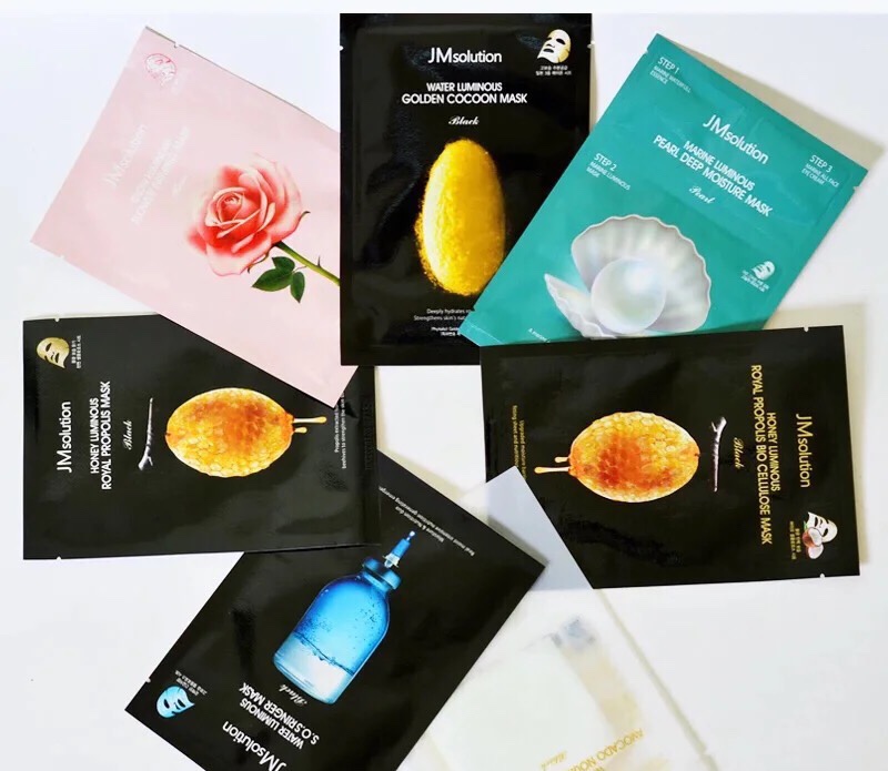 (1 box) spot Korean jm mask deep water moisturizing moisturizing 10 pieces repair first aid mask after sun exposure