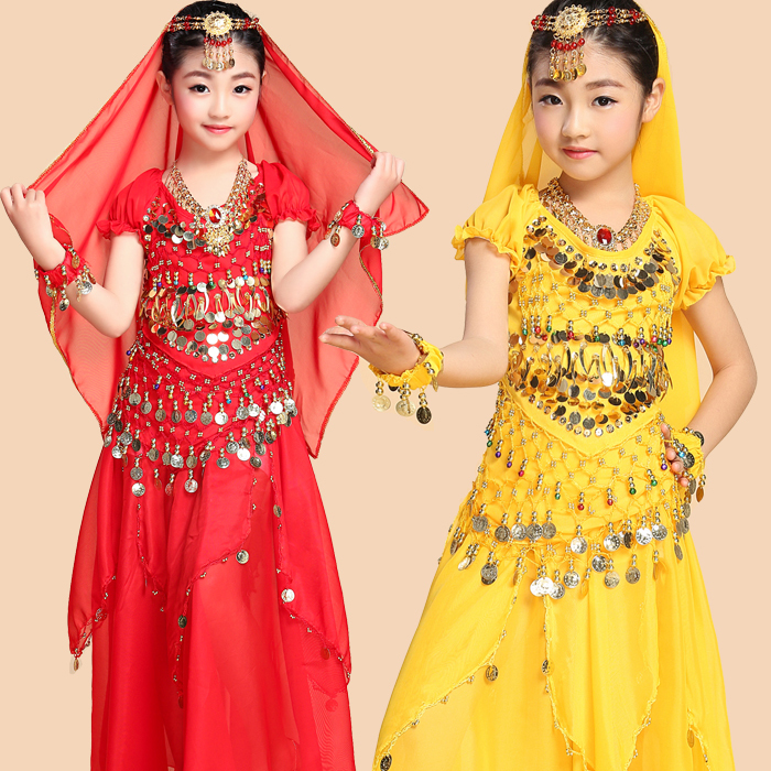 Children's belly dance suit Children's Day children's belly dance costumes Indian dance costumes children's practice clothes for women