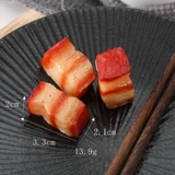 Имитация тушеного мяса Dongpo, модель мяса, ломтики свиной грудинки, блоки для стейка, реквизит для фотосъемки, столовая, кухонные украшения