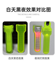 LED reflective luminous student bag warning flash light Childrens schoolbag lamp hanging decoration backpack night identification light on