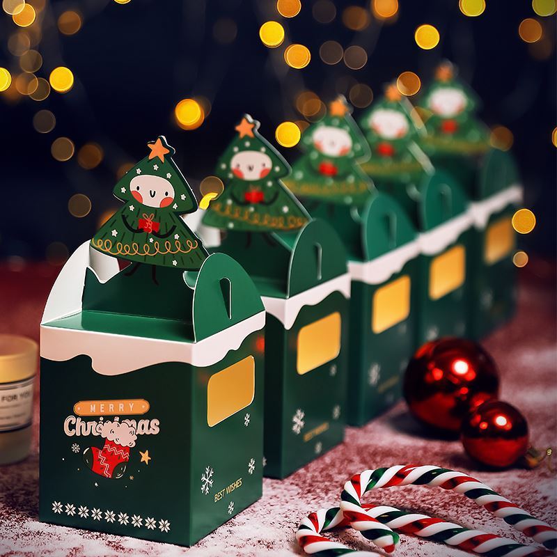 Ping An Night Apple Box Ping An Goa Christmas Gift Box Packing Box 2021 Christmas Cookies Packaging Boxes Sub candy Box