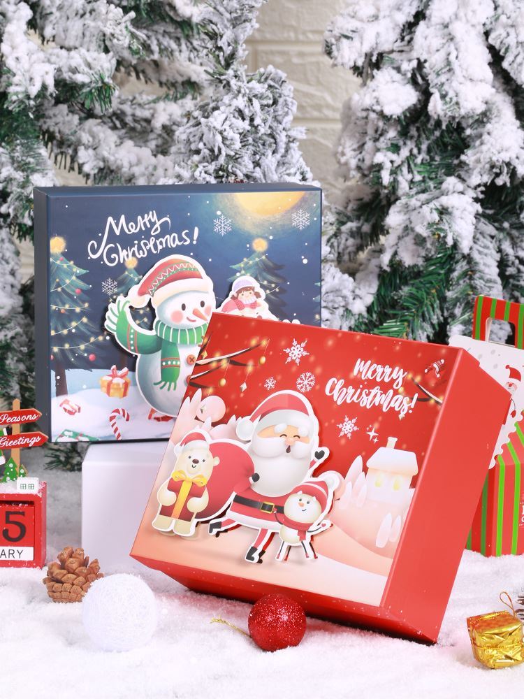 Christmas gift box empty box decorated Christmas packaging boxes gift boxes New Year 2022 Cosmetic Scarves dedicated