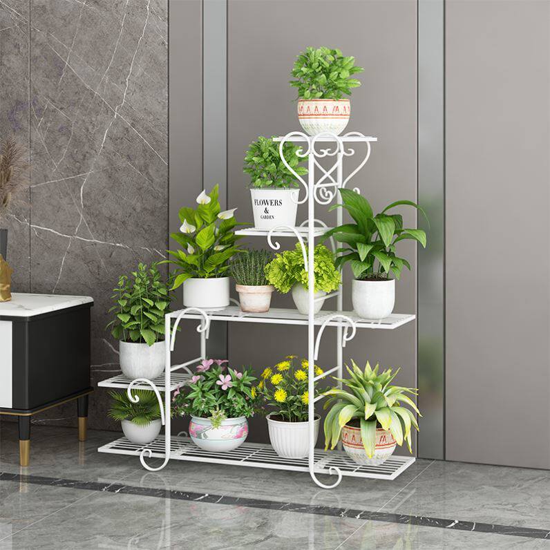 Flower Shelf Living Room 2021 New TV Cabinet Side Shelf Flowers Basin Rack Subnetting Red high-end Atmosphere Modern Brief