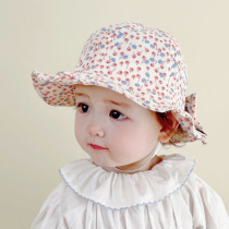 Childrens anti-hood cap sun hat womens hat girls hat girl Xias one year old age two-year-old baby shade summer sun protection