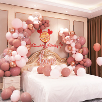 Hotel Mori bridesmaids wedding house arranged wedding supplies Grand total grooms family wedding house decorated with a whole set of master bedroom men