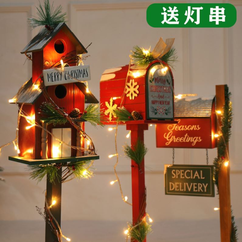 Christmas decorations Christmas scene Placement Hem Shop Window Counter Decorations Letterbox Shop Mall 2021 new
