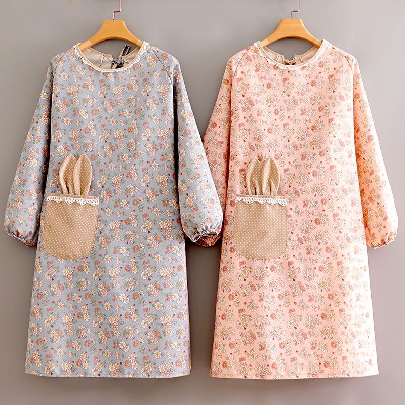 Vetskirt Kitchen Women Cook clothing Clothes Women's Home Grown-up Surround with nice apron Apron Apron cooking Hood Clothes New