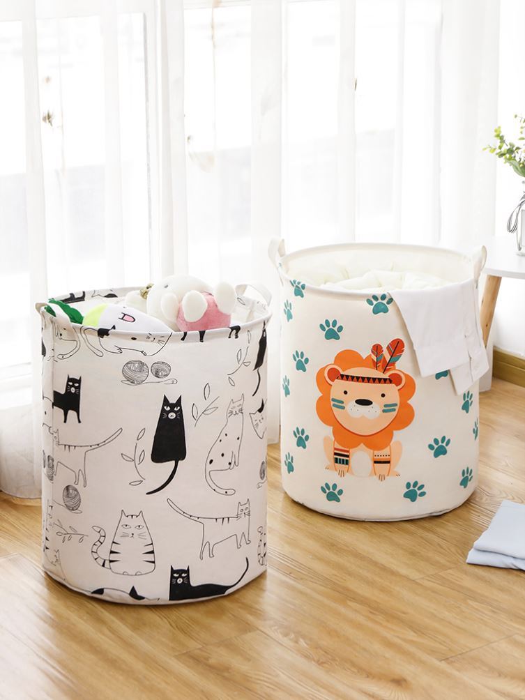 Frame containing basket Bedside Clothes Placement Dirty Laundry Basket Dirty Laundry Bag Collection Basket Toy Clothing Containing Casks