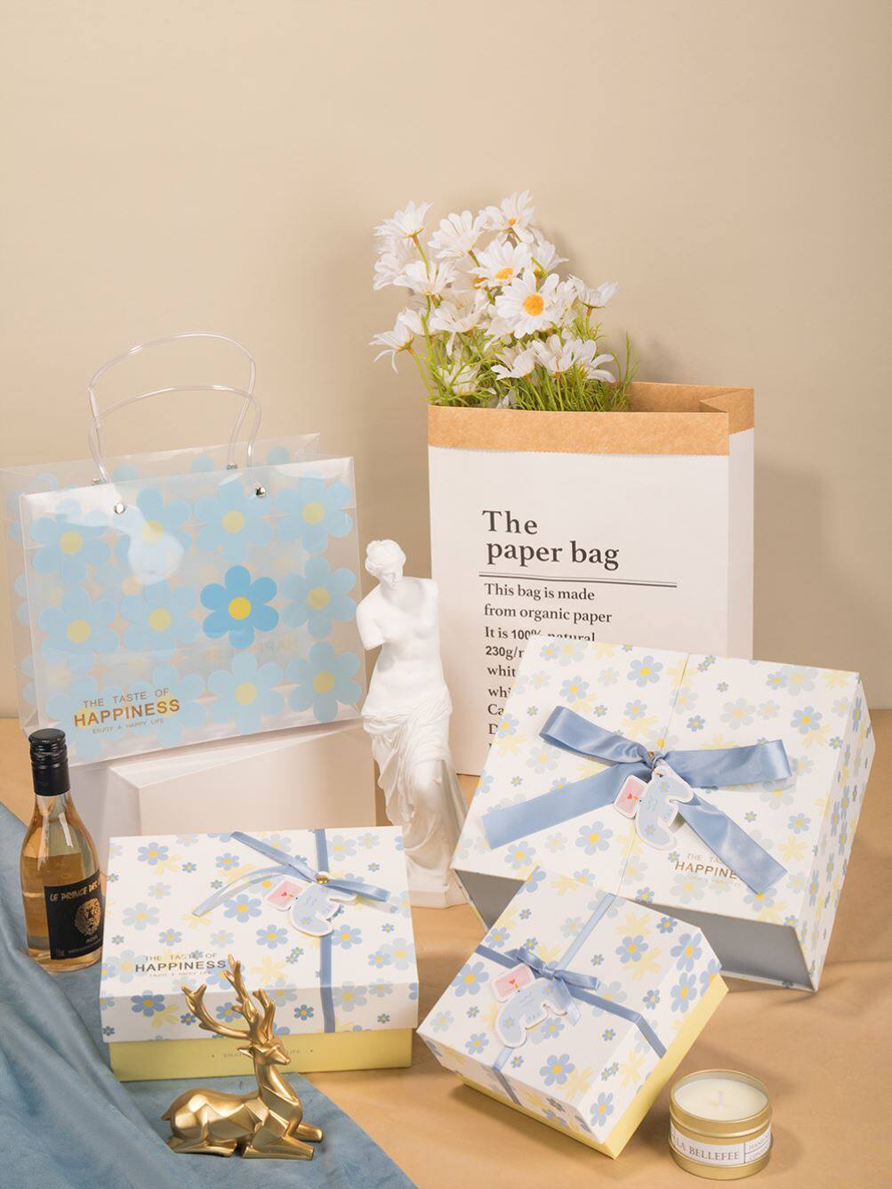 Gift Box Empty Box Large Capacity Gift Bag Advanced Sensory Socks Companion Gift scarf Packing Box box Large to send girlfriend