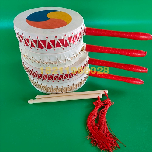 Детский бубен для школьников, ручка, плетеные барабаны из овчины