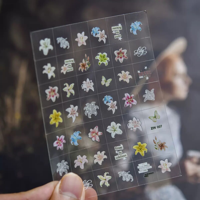 Old-Fashioned Small Doll, Millennium Style, Tomoniy2K Retro Aesthetic, Cute Big-Eyed Doll, Children's Nail Stickers