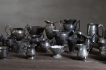 A Cup Set A Cup Vertical Old Cutter Machine Western Antique Still Photography Brass (2 store prop shop)