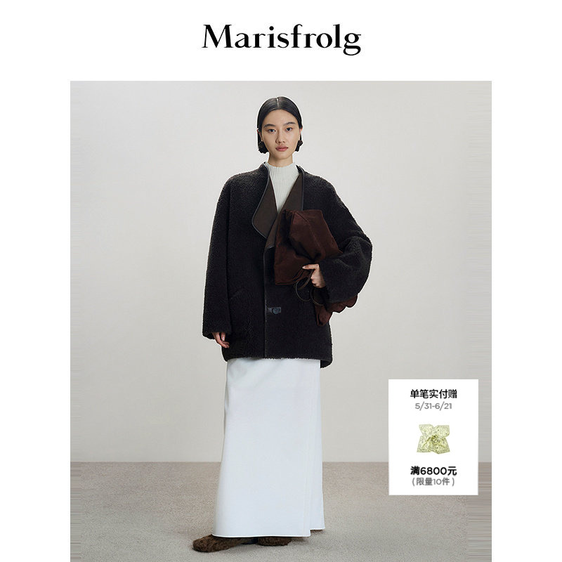 【Reversible】Marisfrolg 2025 Winter New Lapel Coat Eco-Friendly Fur Jacket 【Reversible】Marisfrolg 2025 Winter New Lapel Coat Eco-Friendly Fur Jacket