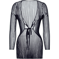 (Same style in the mall) Masfil 2023 Summer New Black Thin Lace-up Knitted Jacket for Women