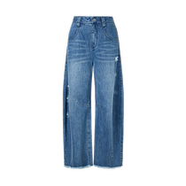 (Egg-shaped pants series) Masfil 2024 spring new classic wide-leg narrow jeans banana pants