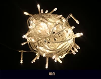 10 метров 100 световых (теплый белый) полосовой хвостовой штекер