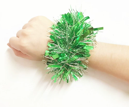 Детские танцующие блестки для ногтей, цветок на запястье, аксессуар для волос, резинка, браслет