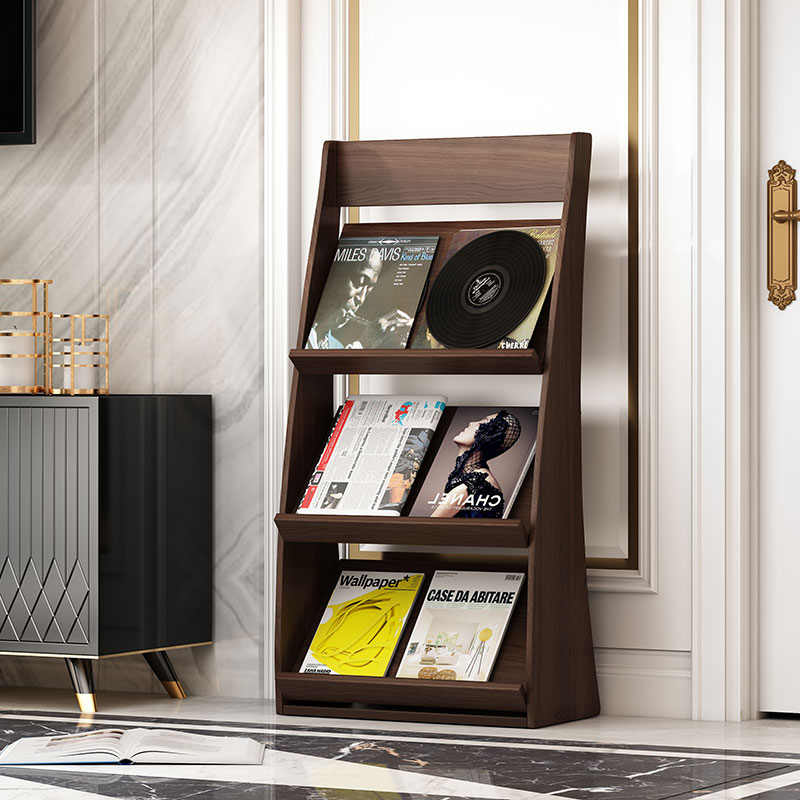 Magazine Containing Shelf Landing Information Shelf Vertical Publicity Single Page Exhibition Shelf Fold-out Journal Shelf Bookshelves-Taobao