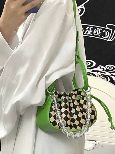 Универсальные шахматы, маленькая зеленая сумка на одно плечо, коллекция 2021