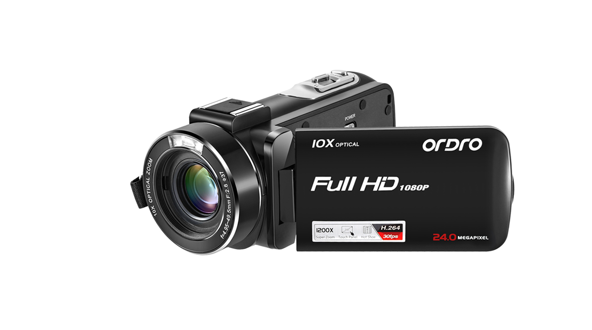 Camera ánh sáng kỹ thuật số Ordro / Ouda HDV-Z82 HD 4K ống kính góc siêu rộng kinh doanh đám cưới DV