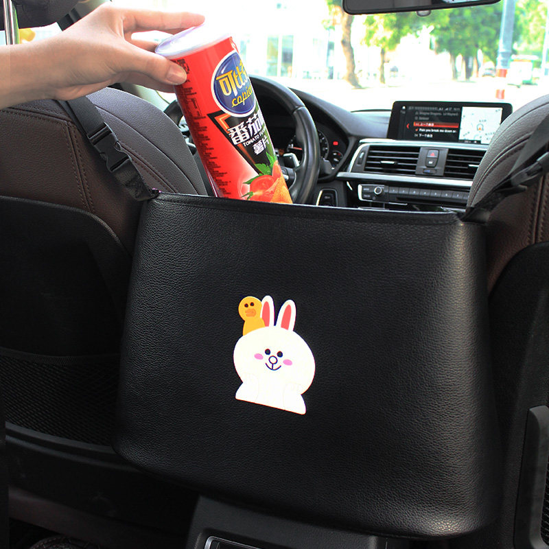 Car Supplies big All-in-car clip Sewn Hanging Bag Containing Box In-car Back Storage Bag On-board Gap Decoration Crate-Taobao